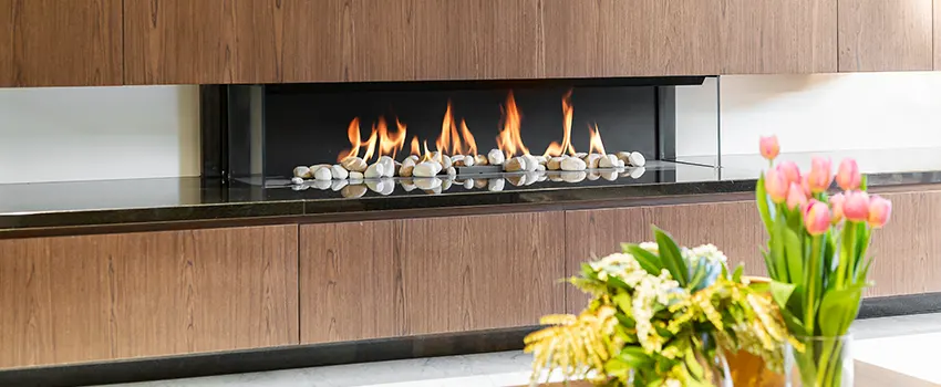 Double-height Fireplace Design Refurbishment in Weston, Florida